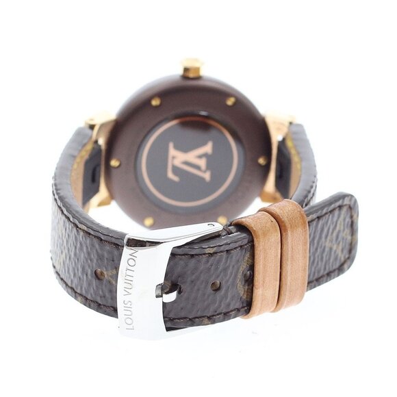 LOUIS VUITTON Tanbur slim QA137 Brown Dial Quartz Ladies Watch_896004 main image 7
